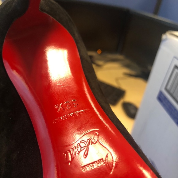 Christian Louboutin Keopomp Velours size 7 - Picture 2 of 4